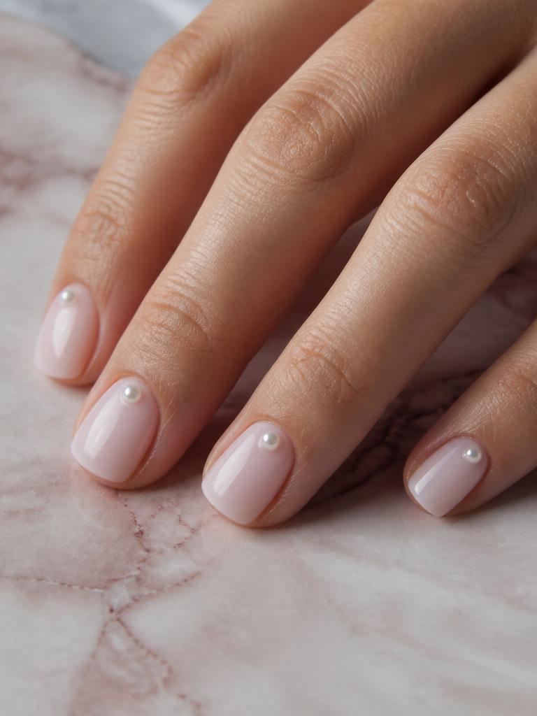 Pearl milk nail set